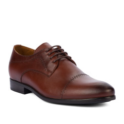 Elegantní pánské boty 822-1 v koňakové barvě