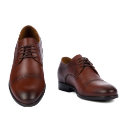 Elegantní pánské boty 822-1 v koňakové barvě