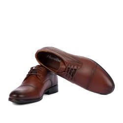 Elegantní pánské boty 822-1 v koňakové barvě