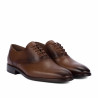 Elegantní pánské boty 9007 a hnědá