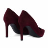 Dámské elegantní boty 1366 bordo velur