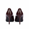 Elegantní dámské boty 1372 lak bordo