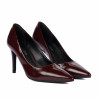 Elegantní dámské boty 1372 lak bordo