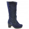 Dámské kozačky 3258 indigo velur