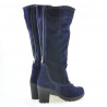 Dámské kozačky 3258 indigo velur