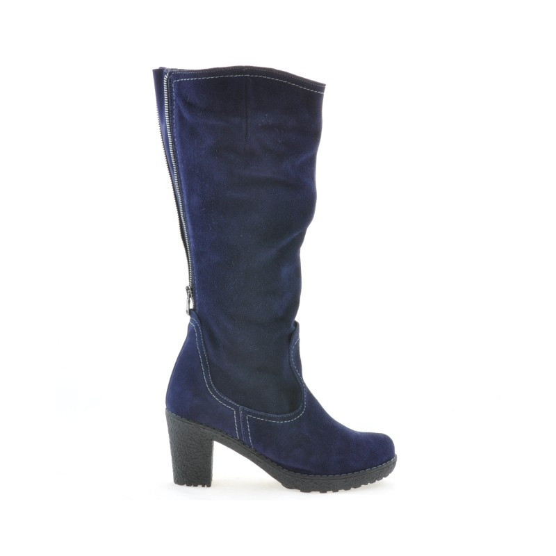 Dámské kozačky 3258 indigo velur
