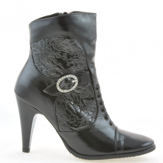 Dámské boty 1102 crep lak černé