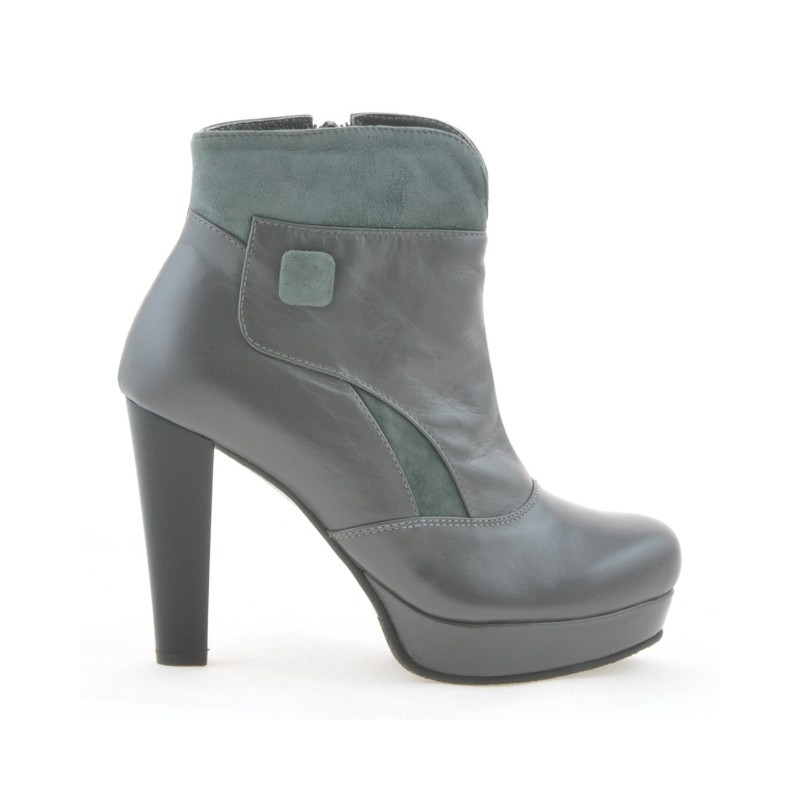 Dámské boty 1125 šedá+šedá antilopa