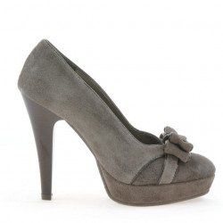 Elegantní dámské boty 1095 cappuccino antilopa