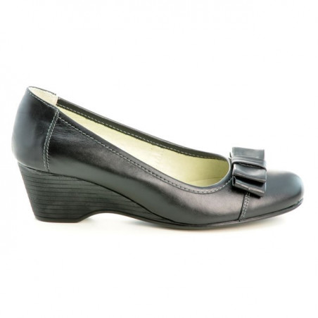 Dámské ležérní / elegantní boty 636-1 černé