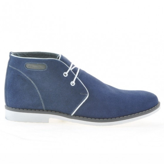 Pánské boty 454 indigo velur+bílá