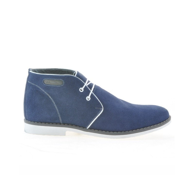 Pánské boty 454 indigo velur+bílá