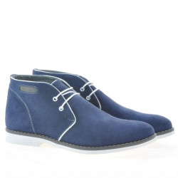 Pánské boty 454 indigo velur+bílá