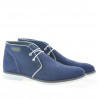 Pánské boty 454 indigo velur+bílá