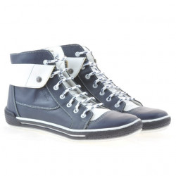 Dámské boty 258 biz indigo+bílá
