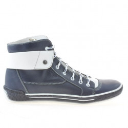 Dámské boty 258 biz indigo+bílá