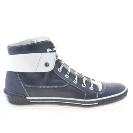 Dámské boty 258 biz indigo+bílá