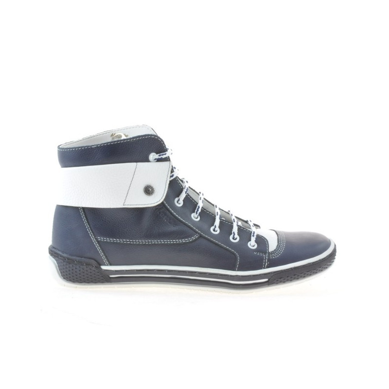 Dámské boty 258 biz indigo+bílá