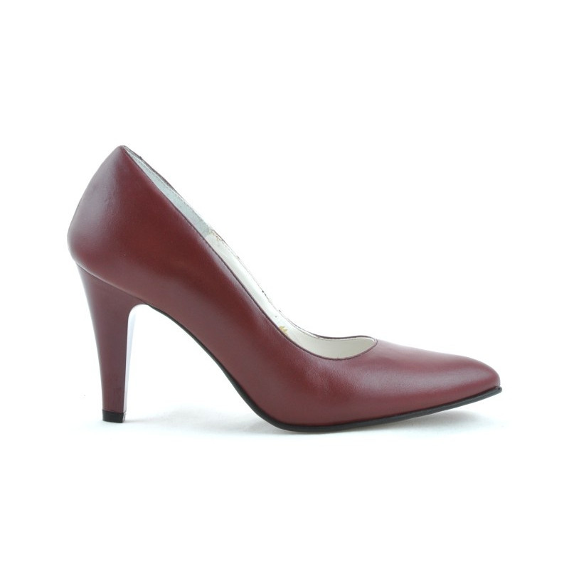 Elegantní dámské boty 1234 vínové