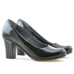 Dámské casual / elegantní boty 643 lak černá