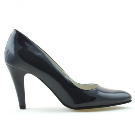 Elegantní dámské boty 1234 lak indigo