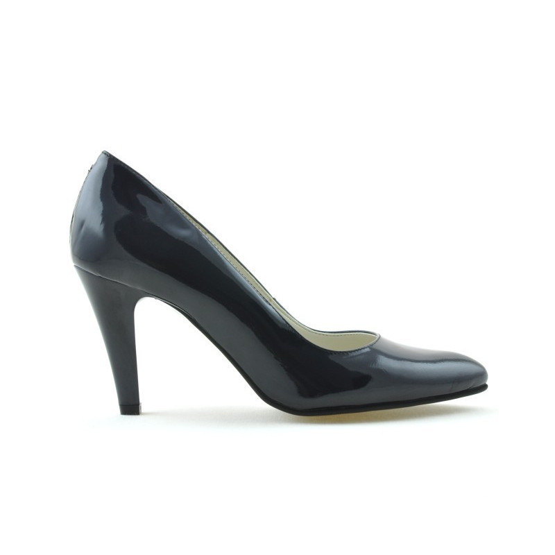 Elegantní dámské boty 1234 lak indigo