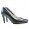 Elegantní dámské boty 1234 lak indigo