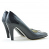 Elegantní dámské boty 1234 lak indigo