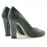 Elegantní dámské boty 1214 croco zelené