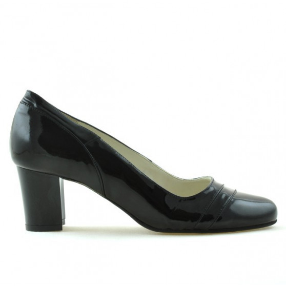 Elegantní dámské boty 1217 lakované černé