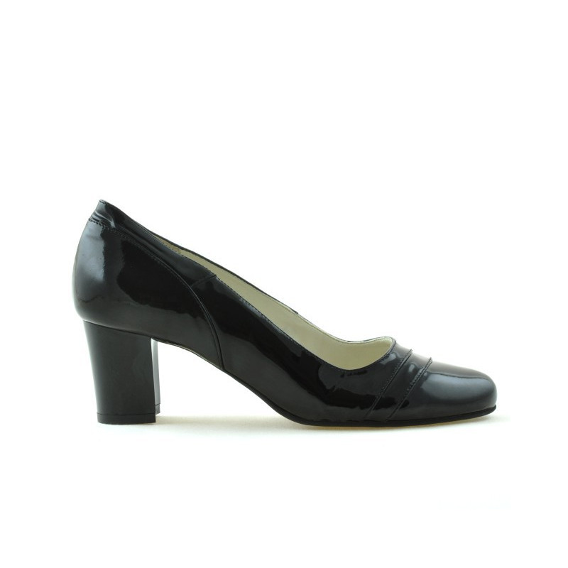 Elegantní dámské boty 1217 lakované černé
