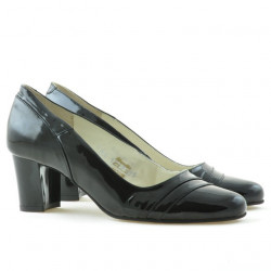 Elegantní dámské boty 1217 lakované černé