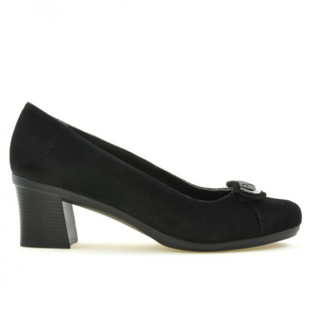 Dámské ležérní / elegantní boty 628 černý velur