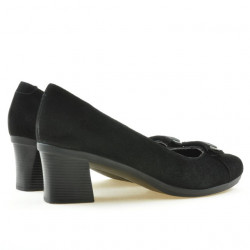 Dámské ležérní / elegantní boty 628 černý velur