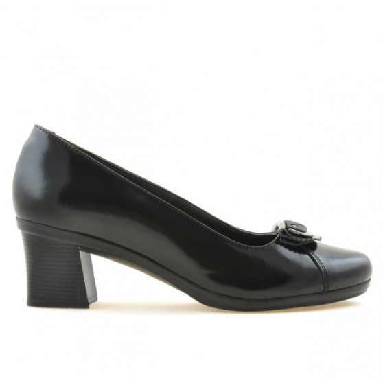 Dámské ležérní / elegantní boty 628 černý lak
