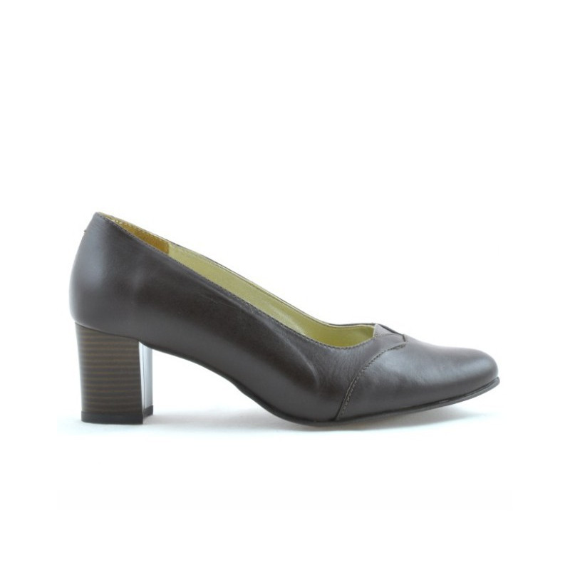 Dámské elegantní boty ( široký model ) 1072xxl káva