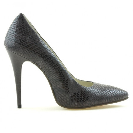 Elegantní dámské boty 1241 krokodýl fialový