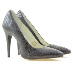 Elegantní dámské boty 1241 krokodýl fialový