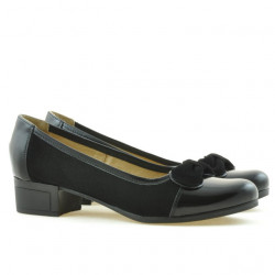 Dámské casual / elegantní boty 650 lak černá kombinovaná