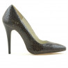 Dámské elegantní boty 1241 croco hnědé