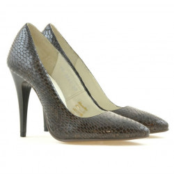 Dámské elegantní boty 1241 croco hnědé