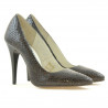 Dámské elegantní boty 1241 croco hnědé