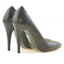 Dámské elegantní boty 1241 croco hnědé