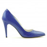 Elegantní dámské boty 1246 modrý lak