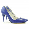 Elegantní dámské boty 1246 modrý lak